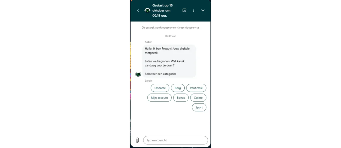 froggybet casino support